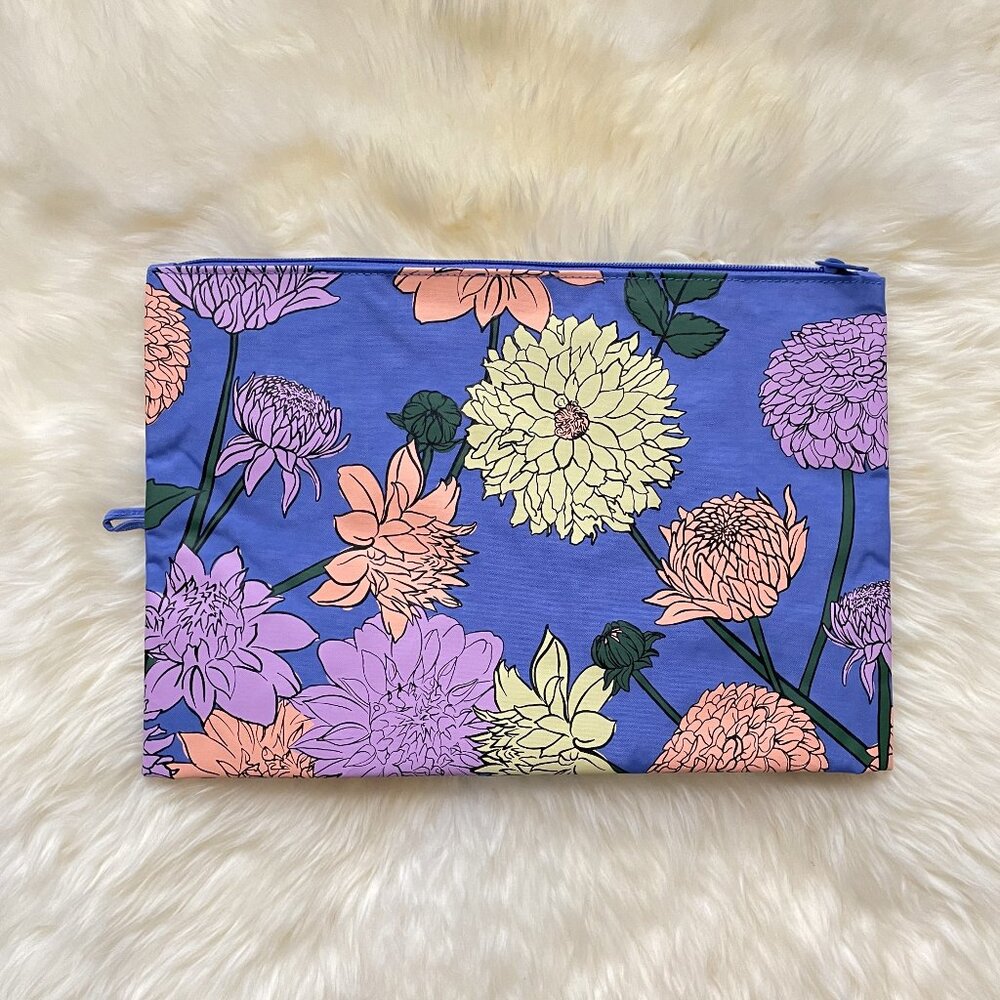 NWOT Baggu Go Pouch Large - Dahlia (Garden Flowers) - Picture 2 of 5